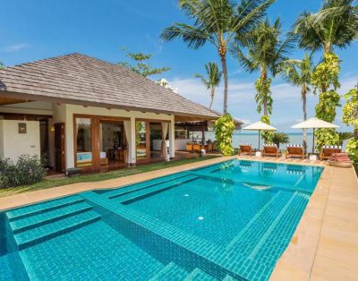 6 Bedroom Luxury Beachfront Villa in Plai Laem, Koh Samui For Rent