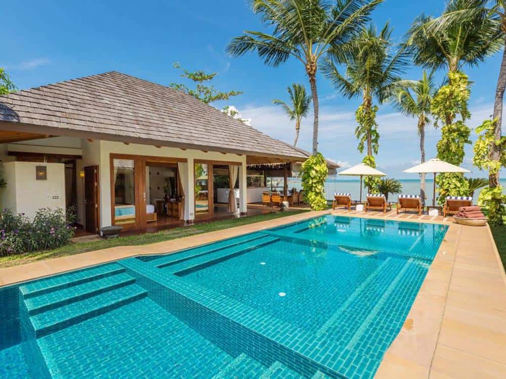 6 Bedroom Luxury Beachfront Villa in Plai Laem, Koh Samui For Rent ...