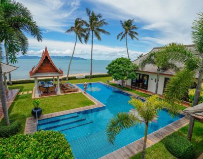 6 Bed Beach Villa Rental in Maenam, Koh Samui w/ Pool, Staff, Gym, Spa